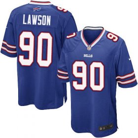 Wholesale Cheap Nike Bills #90 Shaq Lawson Royal Blue Team Color Youth Stitched NFL New Elite Jersey