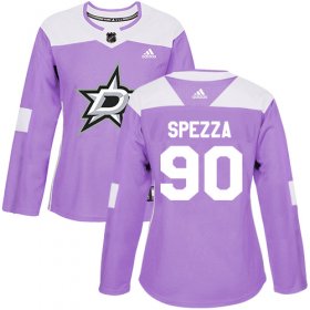Wholesale Cheap Adidas Stars #90 Jason Spezza Purple Authentic Fights Cancer Women\'s Stitched NHL Jersey