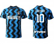 Wholesale Cheap Men 2020-2021 club Inter Milan home aaa versio 10 blue Soccer Jerseys