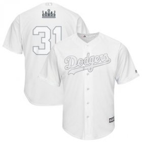 Wholesale Cheap Los Angeles Dodgers #31 Joc Pederson Majestic 2019 Players\' Weekend Cool Base Player Jersey White