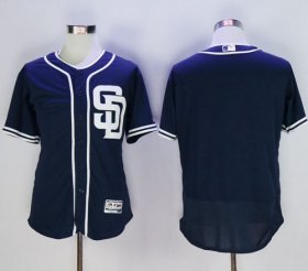 Wholesale Cheap Padres Blank Navy Blue Flexbase Authentic Collection Stitched MLB Jersey
