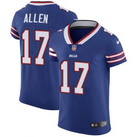 Wholesale Cheap Nike Bills #17 Josh Allen Royal Blue Team Color Men\'s Stitched NFL Vapor Untouchable Elite Jersey