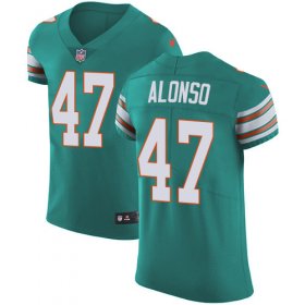 Wholesale Cheap Nike Dolphins #47 Kiko Alonso Aqua Green Alternate Men\'s Stitched NFL Vapor Untouchable Elite Jersey