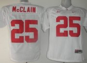 Wholesale Cheap Alabama Crimson Tide #25 McClain White Jersey
