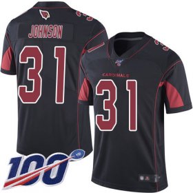 Wholesale Cheap Nike Cardinals #31 David Johnson Black Men\'s Stitched NFL Limited Rush 100th Season Jersey