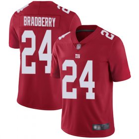 Wholesale Cheap Nike Giants #24 James Bradberry Red Men\'s Stitched NFL Limited Inverted Legend Jersey