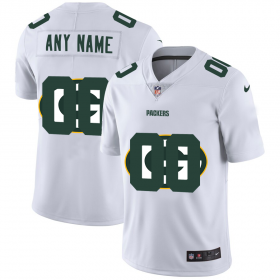 Wholesale Cheap Green Bay Packers Custom White Men\'s Nike Team Logo Dual Overlap Limited NFL Jersey