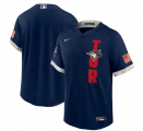 Wholesale Cheap Men's Toronto Blue Jays Blank 2021 Navy All-Star Cool Base Stitched MLB Jersey
