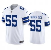 Wholesale Cheap Men's Dallas Cowboys #55 Leighton Vander Esch White 2023 F.U.S.E. Vapor Limited Stitched Football Jersey