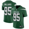 Wholesale Cheap Nike Jets #95 Quinnen Williams Green Team Color Men's Stitched NFL Vapor Untouchable Limited Jersey