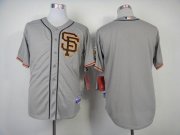 Wholesale Cheap Giants Blank Grey Cool Base 2012 Road 2 Stitched MLB Jersey