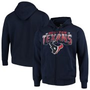 Wholesale Cheap Houston Texans G-III Sports by Carl Banks Perfect Season Full-Zip Hoodie Navy
