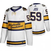 Wholesale Cheap Adidas Predators #59 Roman Josi White Authentic 2020 Winter Classic Stitched NHL Jersey