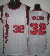 Wholesale Cheap Portland Trail Blazers #32 Bill Walton White Swingman Throwback Jersey