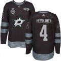 Wholesale Cheap Adidas Stars #4 Miro Heiskanen Black 1917-2017 100th Anniversary 2020 Stanley Cup Final Stitched NHL Jersey