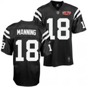 Wholesale Cheap Colts #18 Peyton Manning Black Shadow With Super Bowl Patch Stitched NFL Jersey
