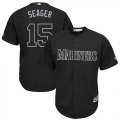 Wholesale Cheap Mariners #15 Kyle Seager Black 