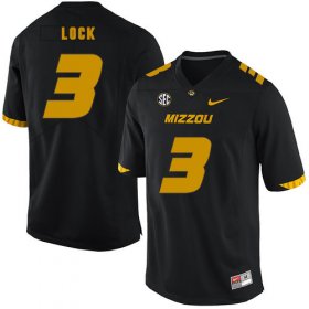 Wholesale Cheap Missouri Tigers 3 Drew Lock Black Nike College Football Jersey