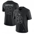 Wholesale Cheap Men's Arizona Cardinals #10 DeAndre Hopkins Black Reflective Limited Stitched Football Jersey