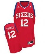 Wholesale Cheap Philadelphia 76ers #12 Evan Turner Red Swingman Jersey