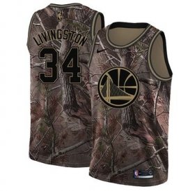 Wholesale Cheap Nike Golden State Warriors #34 Shaun Livingston Camo NBA Swingman Realtree Collection Jersey