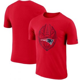 Wholesale Cheap Men\'s New England Patriots Nike Red Fan Gear Icon Performance T-Shirt