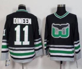 Wholesale Cheap Whalers #11 Kevin Dineen Black CCM Throwback Stitched NHL Jersey