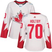 Wholesale Cheap Team Canada #70 Braden Holtby White 2016 World Cup Women's Stitched NHL Jersey