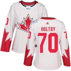 Wholesale Cheap Team Canada #70 Braden Holtby White 2016 World Cup Women\'s Stitched NHL Jersey