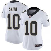 Wholesale Cheap Nike Saints #10 Tre'Quan Smith White Women's Stitched NFL Vapor Untouchable Limited Jersey