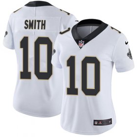 Wholesale Cheap Nike Saints #10 Tre\'Quan Smith White Women\'s Stitched NFL Vapor Untouchable Limited Jersey