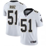 Wholesale Cheap Nike Saints #51 Cesar Ruiz White Men's Stitched NFL Vapor Untouchable Limited Jersey
