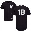 Wholesale Cheap Yankees #18 Don Larsen Navy Blue Flexbase Authentic Collection Stitched MLB Jersey