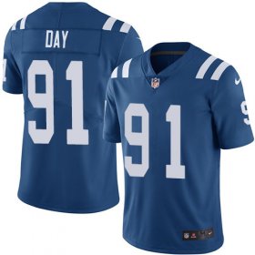 Wholesale Cheap Nike Colts #91 Sheldon Day Royal Blue Team Color Youth Stitched NFL Vapor Untouchable Limited Jersey