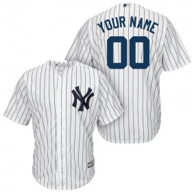 Wholesale Cheap New York Yankees Majestic Cool Base Custom Jersey White