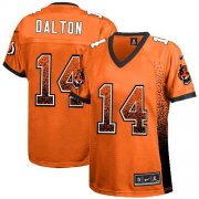 Wholesale Cheap Nike Bengals #14 Andy Dalton Orange Alternate Women's Stitched NFL Elite Drift Fashion Jersey