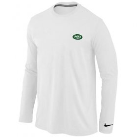 Wholesale Cheap Nike New York Jets Sideline Legend Authentic Logo Long Sleeve T-Shirt White