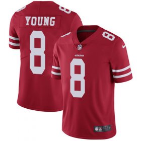 Wholesale Cheap Nike 49ers #8 Steve Young Red Team Color Youth Stitched NFL Vapor Untouchable Limited Jersey