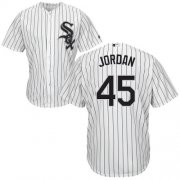 Wholesale Cheap White Sox #45 Michael Jordan White(Black Strip) Home Cool Base Stitched Youth MLB Jersey