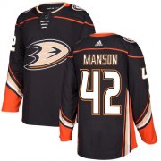 Wholesale Cheap Adidas Ducks #42 Josh Manson Black Home Authentic Stitched NHL Jersey
