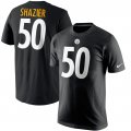 Wholesale Cheap Pittsburgh Steelers #50 Ryan Shazier Nike Player Pride Name & Number T-Shirt Black