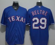 Wholesale Cheap Rangers #29 Adrian Beltre Blue New Cool Base Stitched MLB Jersey