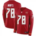 Wholesale Cheap Nike Buccaneers #78 Tristan Wirfs Red Team Color Youth Stitched NFL Limited Therma Long Sleeve Jersey