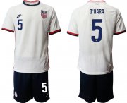 Wholesale Cheap Men 2020-2021 Season National team United States home white 5 Soccer Jersey