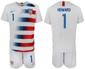 Wholesale Cheap USA #1 Howard Home Soccer Country Jersey