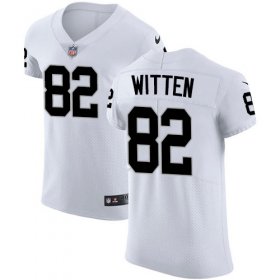 Wholesale Cheap Nike Raiders #82 Jason Witten White Men\'s Stitched NFL New Elite Jersey
