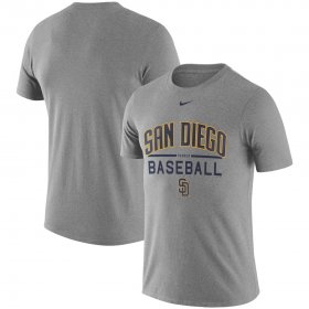Wholesale Cheap San Diego Padres Nike Away Practice T-Shirt Heathered Gray