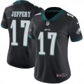 Wholesale Cheap Nike Eagles #17 Alshon Jeffery Black Alternate Women's Stitched NFL Vapor Untouchable Limited Jersey