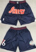 Wholesale Cheap Men's Philadelphia 76ers Navy Shorts (Run Small)