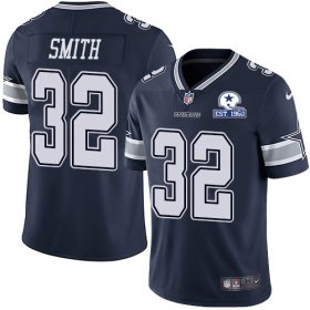 Wholesale Cheap Nike Cowboys #32 Saivion Smith Navy Blue Team Color Men\'s Stitched With Established In 1960 Patch NFL Vapor Untouchable Limited Jersey